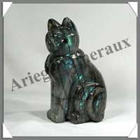 CHAT - LABRADORITE - 130 mm - 710 grammes - A002