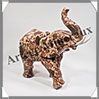 ELEPHANT - LEOPARDITE (Jaspe Léopard) - 160x150x65 mm - 890 grammes - A003 Pérou