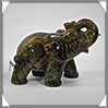 ELEPHANT - LION'S SKIN - 110x75x55 mm - 385 grammes - A001 Chine