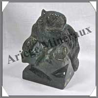 OURS - LABRADORITE - 120x90x60 mm - 1060 grammes - A005