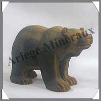 OURS - OEIL DE TIGRE - 90 mm - 160 grammes - C003