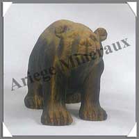 OURS - OEIL DE TIGRE - 90 mm - 160 grammes - C003