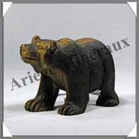 OURS - OEIL DE TIGRE - 90 mm - 160 grammes - C004