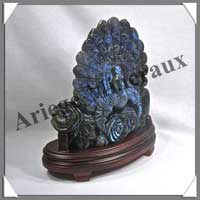 PAON - LABRADORITE - 210x200x45 mm - 1760 grammes - A001