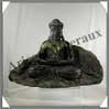 LABRADORITE - Bouddha Indien - 240 mm - A001 Madagascar