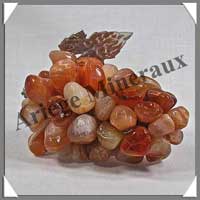 CORNALINE - Grappe de Raisin - 80 mm - 116 gr - M010
