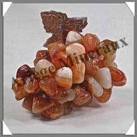CORNALINE - Grappe de Raisin - 80 mm - 116 gr - M010