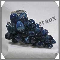 AGATE BLEUE - Grappe de Raisin - 155 mm - 640 gr - M002