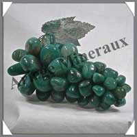 AGATE VERTE - Grappe de Raisin - 150 mm - 600 gr - M002