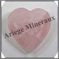 QUARTZ ROSE - Coeur 160 gr - 70x65x20 mm - R002