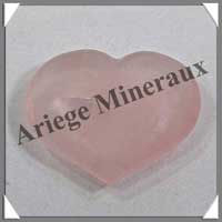QUARTZ ROSE - Coeur 45 gr - 50x40x10 mm - R006
