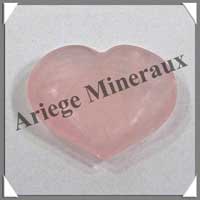 QUARTZ ROSE - Coeur 45 gr - 50x40x10 mm - R006