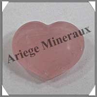 QUARTZ ROSE - Coeur 35 gr - 45x40x20 mm - R007