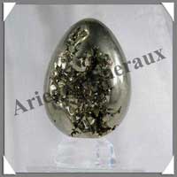 PYRITE - Oeuf - 130 mm - 1 575 grammes - A014
