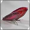 AGATE ROSE - Papillon (Taille 2) - 95x35 mm - 55 grammes - M012 Brésil