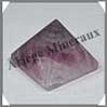FLUORITE Violette - PYRAMIDE - 37x37x22 mm - 61 grammes - C009 Chine