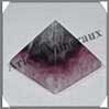 FLUORITE Violette - PYRAMIDE - 40x40x33 mm - 70 grammes - C019 Chine