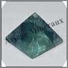 FLUORITE Bleu Vert - PYRAMIDE - 38x38x30 mm - 57 grammes - C024 Chine
