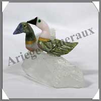 CANARDS Couple - Socle QUARTZ - 40 � 60 mm