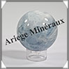 CALCITE BLEUE - Sphère - 48 mm - 165 grammes - Y001 Madagascar