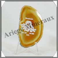 AGATE ZODIAQUE - 11 - VERSEAU - 74x44 mm - M001