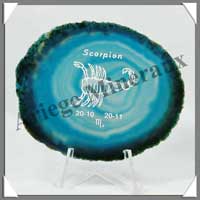 AGATE ZODIAQUE - 08 - SCORPION - 85x70 mm - M001