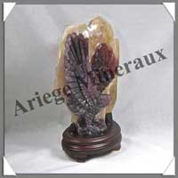 AIGLE - FLUORITE VIOLETTE - 170x150x40 mm - 1460 grammes - A001