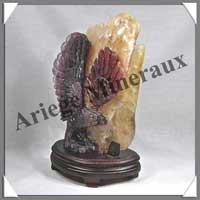 AIGLE - FLUORITE VIOLETTE - 170x150x40 mm - 1460 grammes - A001