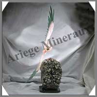 AIGLE - QUARTZ ROSE et AVENTURINE - 550 mm - 7460 grammes - A001
