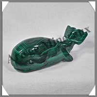 BALEINE - MALACHITE - 100x40x30 mm - 264 grammes - P001