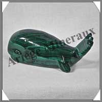 BALEINE - MALACHITE - 100x40x30 mm - 264 grammes - P001
