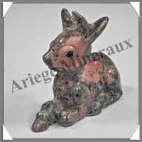 BAMBI - JASPE ROSE - 85x75x40 mm - 175 grammes - A001