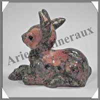 BAMBI - JASPE ROSE - 85x75x40 mm - 175 grammes - A001