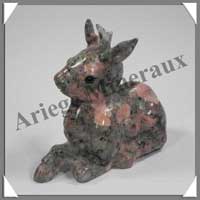 BAMBI - JASPE ROSE - 80x75x35 mm - 169 grammes - A002