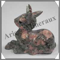 BAMBI - JASPE ROSE - 80x75x35 mm - 169 grammes - A002