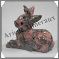 BAMBI - JASPE ROSE - 80x80x35 mm - 199 grammes - A003