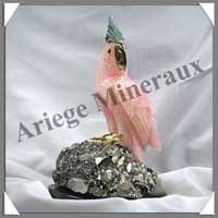 CACATOES - QUARTZ ROSE - 260 mm - 3100 grammes - A001