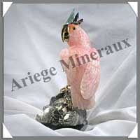 CACATOES - QUARTZ ROSE - 260 mm - 3100 grammes - A001