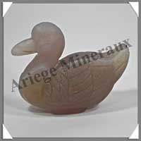 CANARD - CALCEDOINE - 85x60x30 mm - 170 grammes - A001