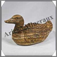 CANARD - JASPE du KALAHARI - 120x65x60 mm - 270 gr ammes- C001