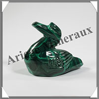 CANARD - MALACHITE - 50x45x25 mm - 67 grammes - B001