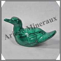 CANARD - MALACHITE - 105x50x35 mm - 232 grammes - P001