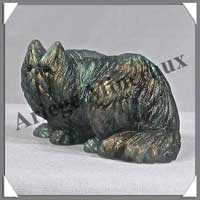 CHAT - LABRADORITE - 65x40x35 mm - 90 grammes - A003