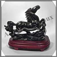CHEVAL - HEMATITE - 185x160x50 mm - 1800 grammes - A001
