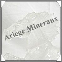 CHEVAL - CRISTAL de ROCHE - 195x130x60 mm - 820 grammes - A003