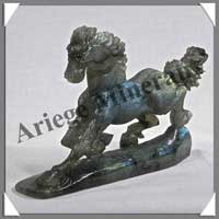 CHEVAL - LABRADORITE - 125x80x20 mm - 135 grammes - A001