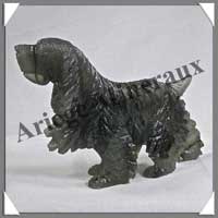 CHIEN - LABRADORITE - 115x85x25 mm - 170 grammes - A001