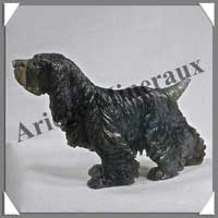 CHIEN - LABRADORITE - 120x80x25 mm - 170 grammes - A002