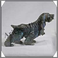 CHIEN - LABRADORITE - 115x75x25 mm - 130 grammes - A003