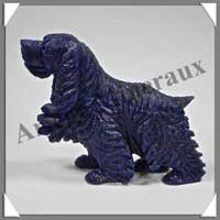 CHIEN - LAPIS LAZULI - 100x75x30 mm - 152 grammes - A001